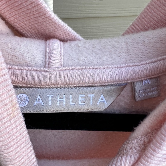 Athleta Blush Pink Lightweight Hoodie Modal Blend Size M - Picture 5 of 5